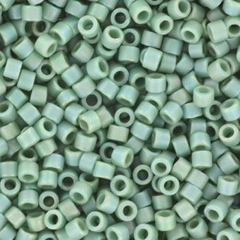 Miyuki Delica DB-2313 Opaque glazed frosted rainbow celadon 11/0 - 4 gram-Kralen-Kraaltjes van Renate