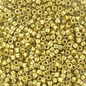Miyuki Delica DB-2502 Duracoat galvanized pale soft gold 11/0 - 4 gram-Kralen-Kraaltjes van Renate