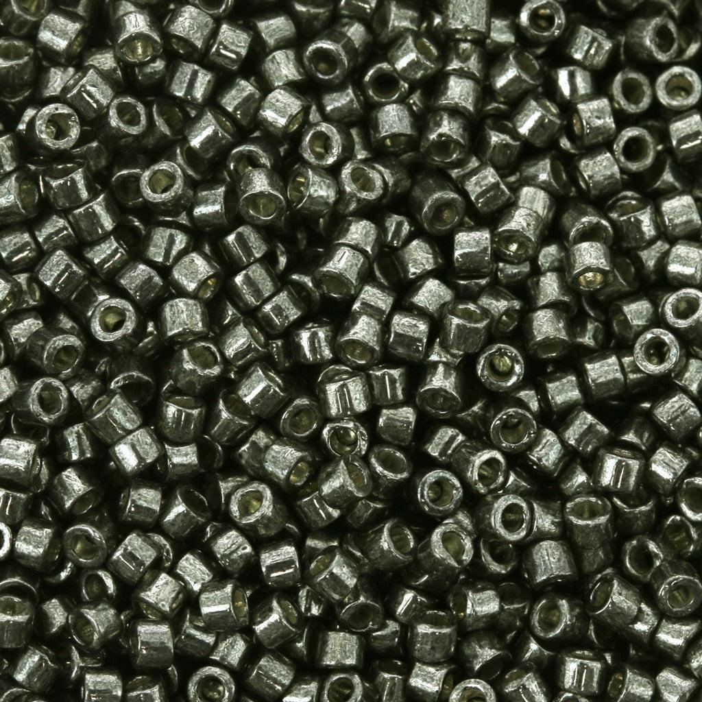 Miyuki Delica DB-2512 duracoat galvanized steel green 11/0 - 4 gram-Kralen-Kraaltjes van Renate