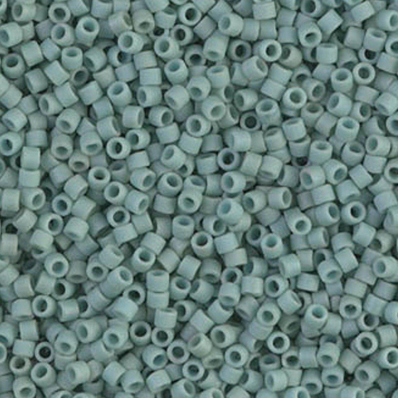 Miyuki Delica Matte Opaque Sea Foam Luster 11/0 - 4 gram-Kraaltjes van Renate