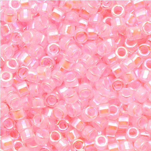 Miyuki Delica Lined Pale Pink AB 11/0 - 4gr-Kraaltjes van Renate