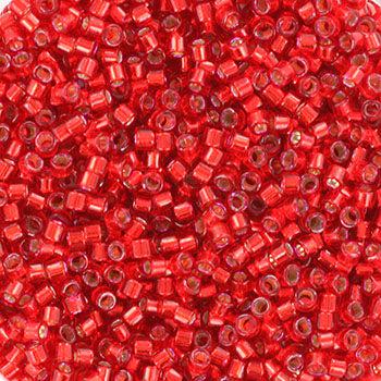 Miyuki Delica DB-602 Silver Lined Christmas Red 11/0 - 4 gram-Kralen-Kraaltjes van Renate