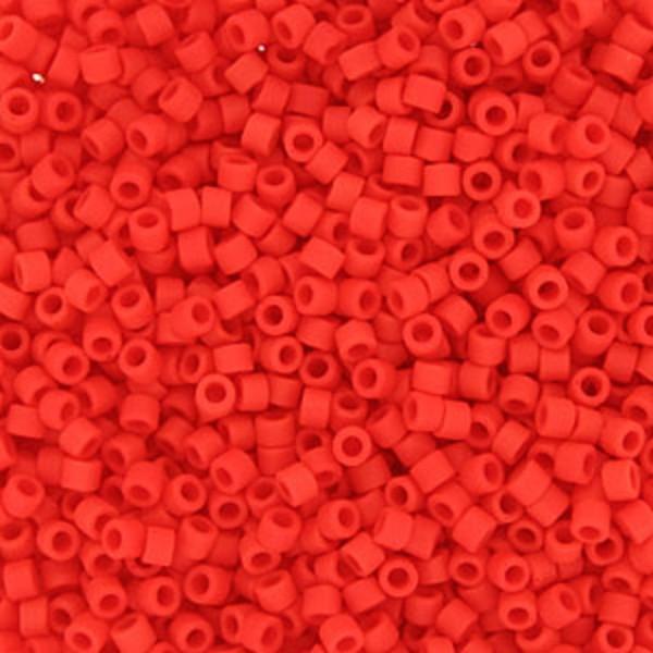 Miyuki Delica opaque matte vermillion red 11/0 - 4gr-Kraaltjes van Renate