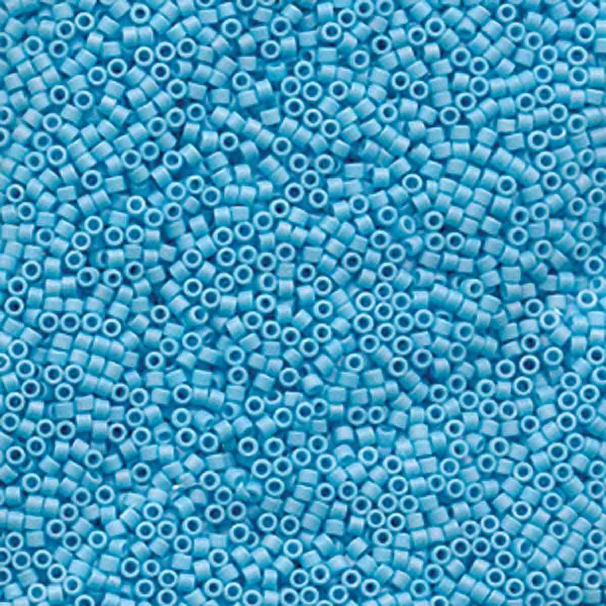 Miyuki Delica DB-879 sky blue matt AB 11/0 - 4 gram-Kralen-Kraaltjes van Renate