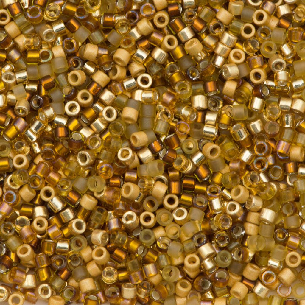 Miyuki Delica 11/0 DB-MIX58 Mix Midas Touch - 4 gram-Kralen-Kraaltjes van Renate