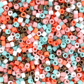 Miyuki Delica DB-mix127 summer vibe 11/0 - 4 gram-Kralen-Kraaltjes van Renate