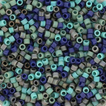 Miyuki Delica DB-mix36 Matte lagoon 11/0 - 4 gram-Kralen-Kraaltjes van Renate