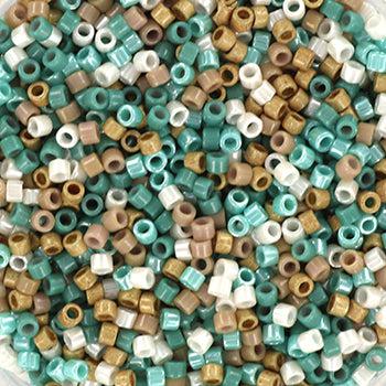 Miyuki Delica DB-mix58 Blue beach 11/0 - 4 gram-Kralen-Kraaltjes van Renate