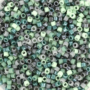Miyuki Delica DB-mix60 Grey green 11/0 - 4 gram-Kralen-Kraaltjes van Renate