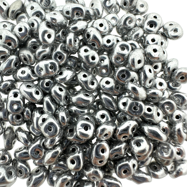 Miyuki SuperDuo Silverplated 2,5x5mm - 3 gram-Kralen-Kraaltjes van Renate