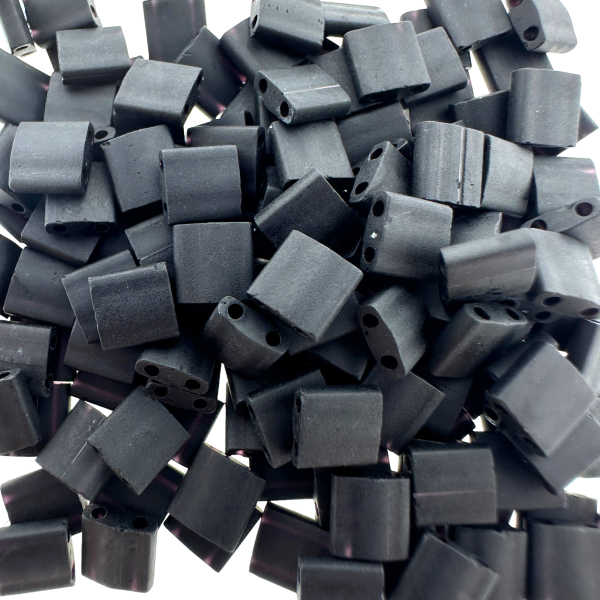 Miyuki Tila TL-401F Opaque matte black 5mm - 3 gram-Kralen-Kraaltjes van Renate