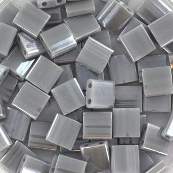 Miyuki Tila TL-443 opaque luster gray 5x5mm - 3 gram-Kralen-Kraaltjes van Renate