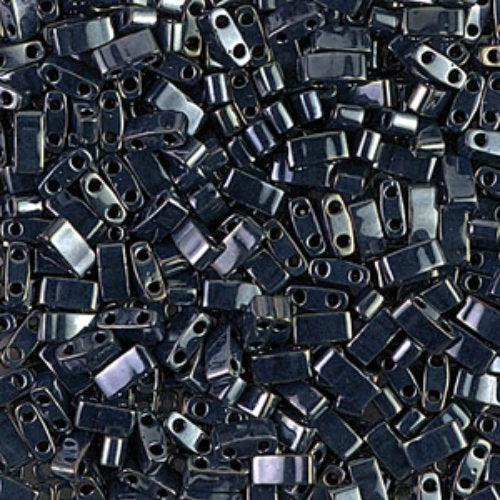 Miyuki Tila TLH-464 metallic light gunmetal 5x2,3mm - 3 gram-Kralen-Kraaltjes van Renate