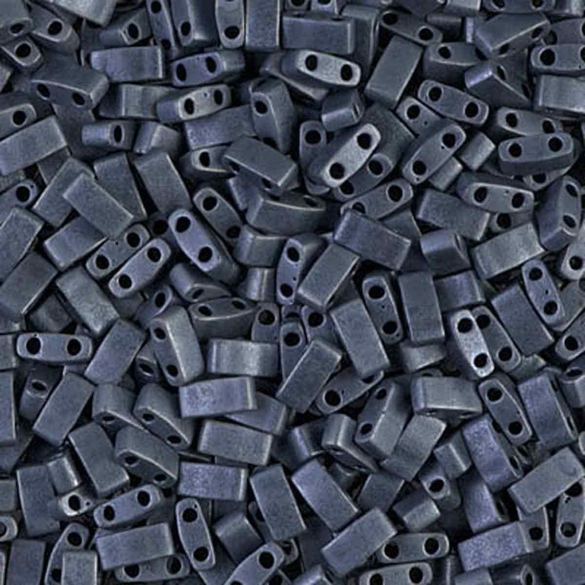 Miyuki Tila half TLH2001 gunmetal matte 5x2,3mm - 3 gram-Kralen-Kraaltjes van Renate