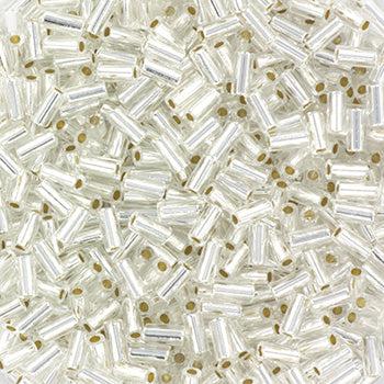 Miyuki bugles 3mm Crystal - 5 gram-Kralen-Kraaltjes van Renate