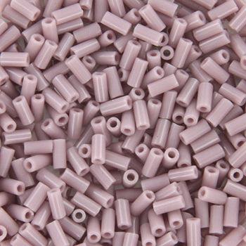Miyuki bugles 3mm Opaque mauve - 5 gram-Kralen-Kraaltjes van Renate
