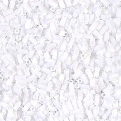 Miyuki bugles 3mm Opaque white - 5 gram-Kralen-Kraaltjes van Renate