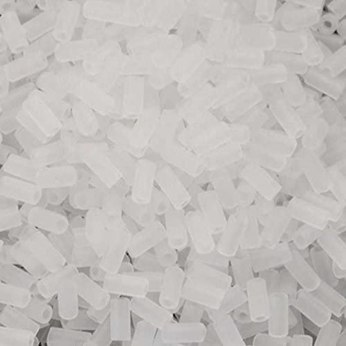 Miyuki bugles 3mm Transparant matte crystal - 5 gram-Kralen-Kraaltjes van Renate