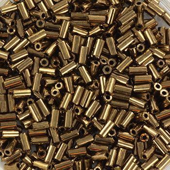 Miyuki bugles 3mm metallic dark bronze - 5 gram-Kralen-Kraaltjes van Renate