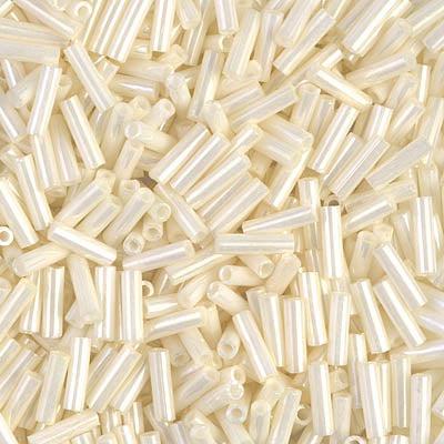 Miyuki bugles 6mm Cream ceylon - 5 gram-Kralen-Kraaltjes van Renate