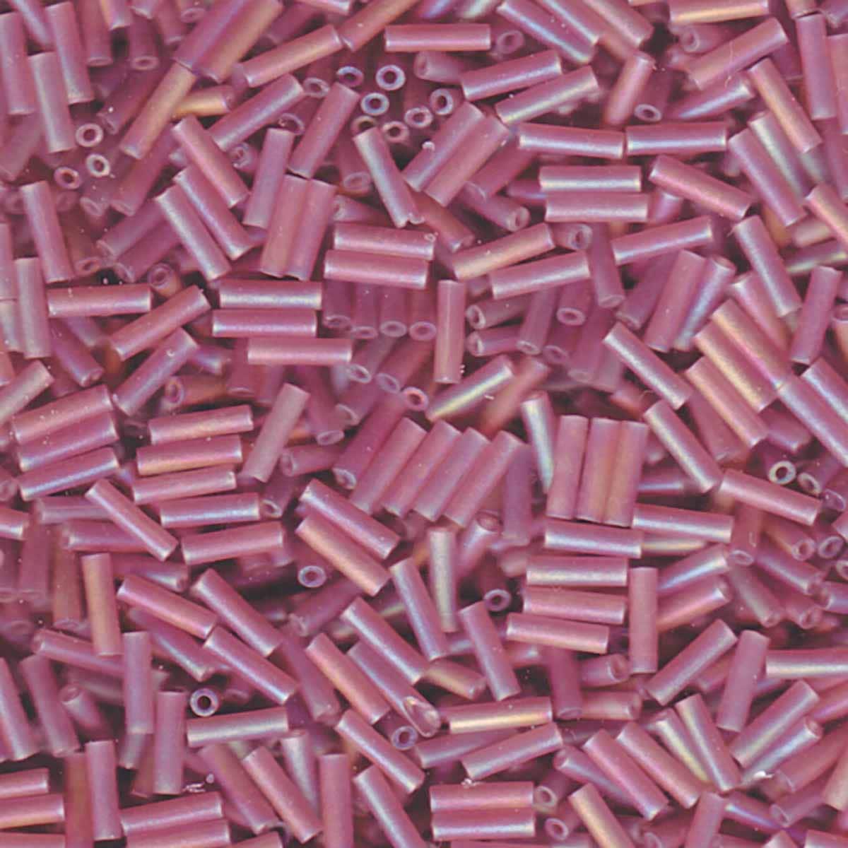 Miyuki bugles 6mm Matte smoky amethyst - 5 gram-Kralen-Kraaltjes van Renate