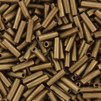 Miyuki bugles 6mm Metallic matte dark bronze - 5 gram-Kralen-Kraaltjes van Renate