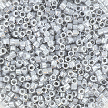 Miyuki delica's DB-1570 opaque luster ghost gray - 4 gram-Kralen-Kraaltjes van Renate