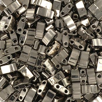Miyuki half Tila TLH-190 Nickel plated 5x2,5mm - 3 gram-Kralen-Kraaltjes van Renate