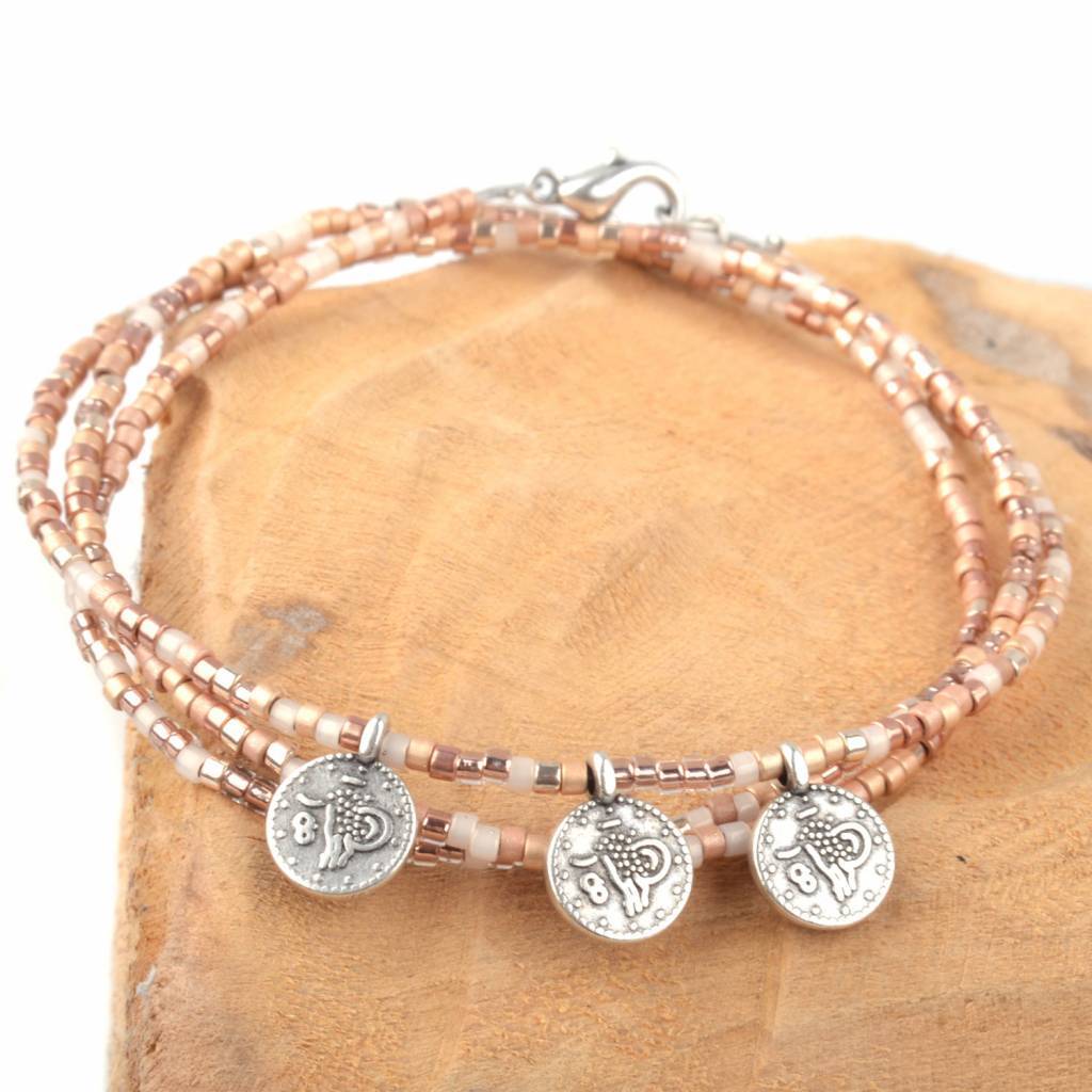 Miyuki mini rosegold DIY pakket-Kraaltjes van Renate