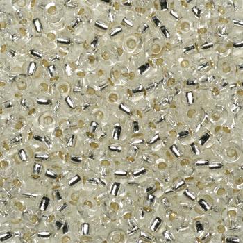 Miyuki rocailles 11/0 (2mm) Silverlined crystal 11-1-Kraaltjes van Renate