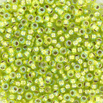 Miyuki rocailles 11-1014 silverlined ab chartreuse (2mm) - 5 gram-Kralen-Kraaltjes van Renate