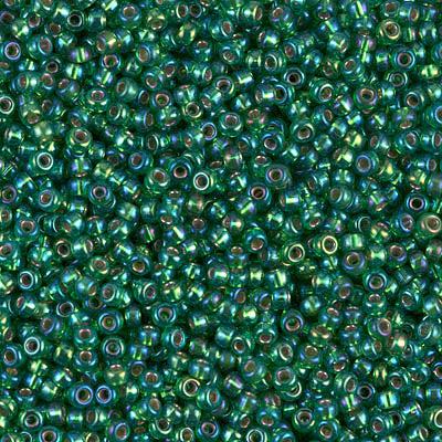 Miyuki rocailles 11-1016 Silver lined green AB - 5 gram-Kralen-Kraaltjes van Renate