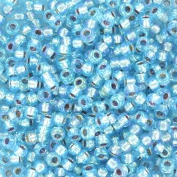Miyuki rocailles 11/0 (2mm) Silverlined ab aqua - 5 gram-Kraaltjes van Renate