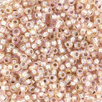 Miyuki rocailles 11/0 (2mm) Silverlined ab light blush 11-1023-Kraaltjes van Renate