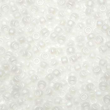 Miyuki rocailles 11/0 (2mm) Transparant matte AB crystal 11-131FR-Kraaltjes van Renate