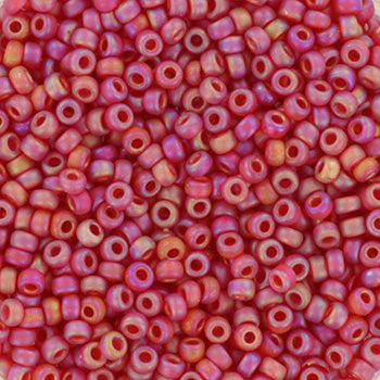 Miyuki rocailles 11-141FR transparant matte ab ruby (2mm) - 5 gram-Kralen-Kraaltjes van Renate