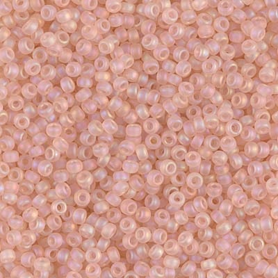 Miyuki rocailles 11/0 (2mm) transparant matte tea rose 11-155fr-Kralen-Kraaltjes van Renate