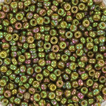 Miyuki rocailles 11/0 (2mm) Opaque luster golden olive 11-1897-Kraaltjes van Renate