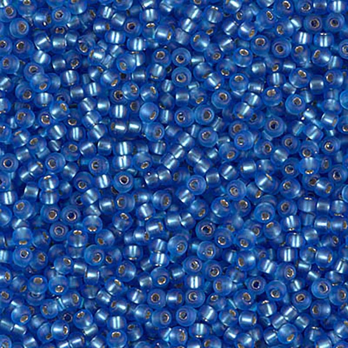 Miyuki rocailles 11-19F matt silverlined sapphire 11/0 (2mm) - 5 gram-Kralen-Kraaltjes van Renate