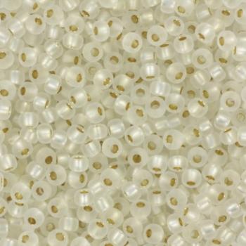 Miyuki rocailles 11/0 (2mm) Silverlined matte crystal 11-1F-Kraaltjes van Renate
