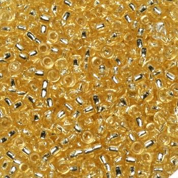 Miyuki rocailles 11/0 (2mm) Silverlined light gold 11-2-Kraaltjes van Renate