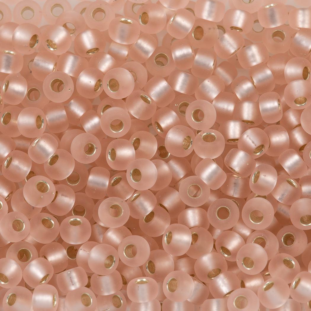 Miyuki rocailles 11/0 (2mm) Matte silverlined light blush 11-23F-Kralen-Kraaltjes van Renate