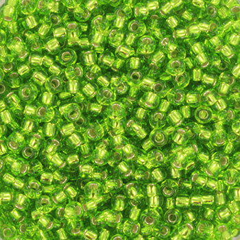 Miyuki rocailles 11-2423 silverlined lime (2mm) - 5 gram-Kralen-Kraaltjes van Renate