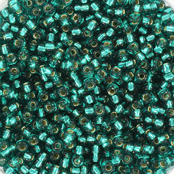 Miyuki rocailles 11-2425 silver lined teal 11/0 (2mm) - 5 gram-Kralen-Kraaltjes van Renate