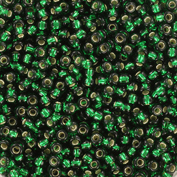 Miyuki rocailles 11-27 silverlined dark emerald (2mm) - 5 gram-Kralen-Kraaltjes van Renate