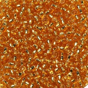 Miyuki rocailles 11/0 (2mm) Silverlined dark gold 11-4-Kraaltjes van Renate