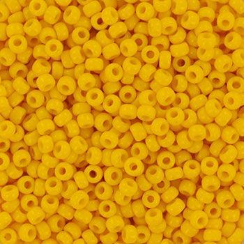 Miyuki rocailles 11-404D opaque dark yellow (2mm) - 5 gram-Kralen-Kraaltjes van Renate