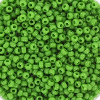 Miyuki rocailles 11/0 (2mm) Opaque green 11-411-Kraaltjes van Renate