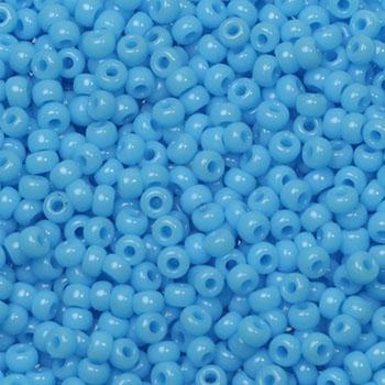 Miyuki rocailles 11/0 (2mm) Opaque turquoise blue 11-413-Kraaltjes van Renate