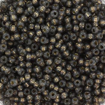 Miyuki rocailles 11/0 (2mm) Duracoat silverlined dyed smoke gray 11-4251-Kraaltjes van Renate